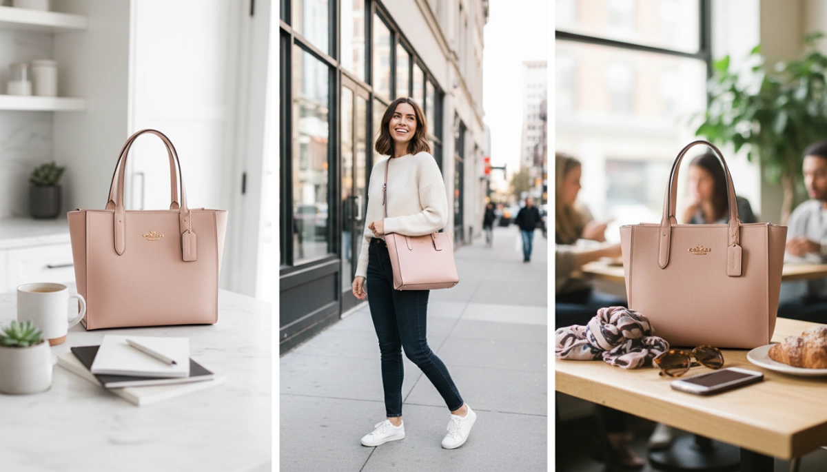 coach outlet pink purse styling ideas